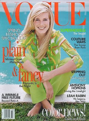 Vintage Vogue magazine covers - wah4mi0ae4yauslife.com - Vogue March 1996 - Claudia Schiffer.jpg
